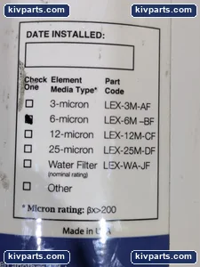 6-MICRON LE Xtract Pin-ON Filter Element – actual item, photo 2 of 6