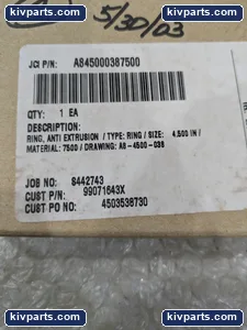 John Crane A845000387500 Anti Extrusion Ring 7500 Seal – actual item, photo 2 of 4