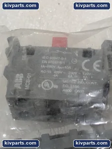ABB MCBH-02 Red Industrial Control Switch – actual item, photo 3 of 6
