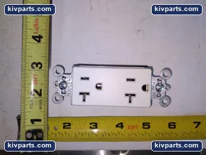 Legrand Decorator Duplex Receptacle – actual item, photo 3 of 4