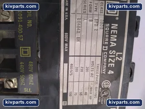 Square D 8502SFO2 NEMA Size 4 Contactor – actual item, photo 2 of 5