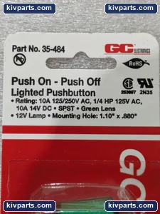 GC Electronics 35-484 Lighted Pushbutton Switch – actual item, photo 4 of 8
