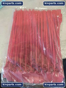 Ladder Lock Seal 11 Inch Red 100 Per Bag Tamper Evident Security Shipping Seals – actual item, photo 2 of 4