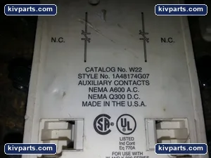 Cutler-Hammer W22 Auxiliary Contact – actual item, photo 3 of 4