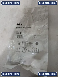 Eaton C22S-DL-R-K01-120 Illuminated Pushbutton – actual item, photo 2 of 4