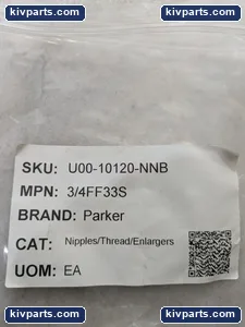 Parker 3/4FF33S Hex Close Nipple Pipe Fitting – actual item, photo 2 of 7