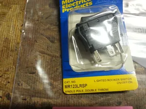 Hubbell MR123LRSP Marine Lighted Rocker Switch