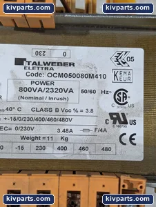 OCM050080M410 Mono Phase Transformer – actual item, photo 5 of 7