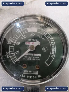 Chemetron KG/CM2 Cylinder Pressure Gauge – actual item, photo 3 of 4