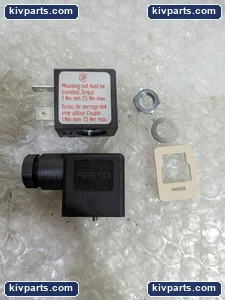 Festo 104080 Valve Coil with DIN Plug – actual item, photo 4 of 8