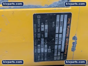 Harrington 1/2 Ton Electric Chain Hoist IC-BN Motor 115V 230V 1 Phase 0.45kW – actual item, photo 2 of 5