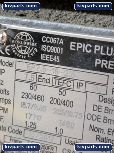 EP7.5-18-213T Epic Plus Severe Duty Motor – actual item, photo 2 of 8