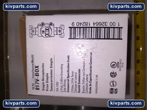 Cooper 817V-BOX Ivery Single Receptacles – actual item, photo 4 of 5
