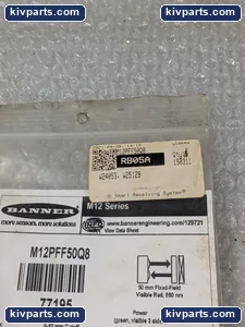 Banner M12PFF50Q8 77195 Fixed-Field Sensor – actual item, photo 2 of 6