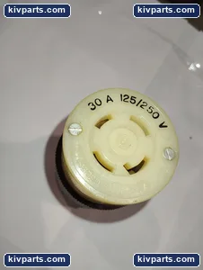 Hubbell Inlets 4 Wire Locking Plug – actual item, photo 4 of 6