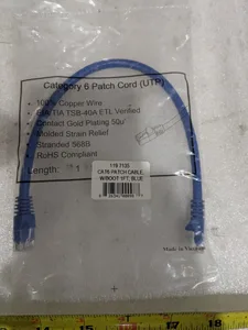 RJ45 Category 6 Patch Cord