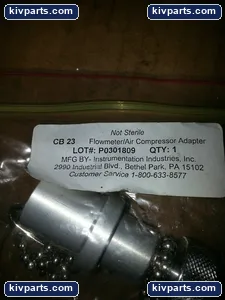 Instrumentation Industries CB23 Flowmeter Air Compressor Adapter – actual item, photo 2 of 5