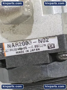 SMC NAR2000-N02 Gauge and Yellow Coiled Air Hose – actual item, photo 4 of 5
