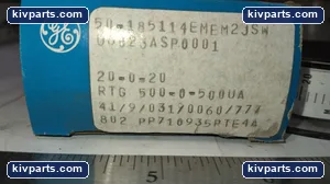 General Electric 50-185114EMEM2JSW Type 185 Edgewise Panel Meter – actual item, photo 3 of 5