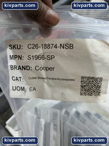 Cooper S1966-SP Receptacle Weatherproof Cover – actual item, photo 4 of 5