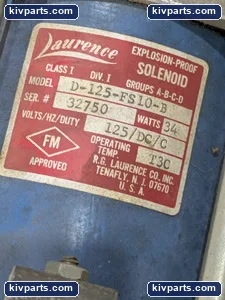 D-125-FS10-B Explosion-Proof Solenoid Valve – actual item, photo 4 of 8