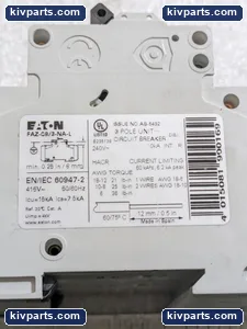 Eaton FAZ-C8/3-NA-L Miniature Circuit Breaker – actual item, photo 10 of 11