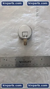 OXYGEN PRESSURE GAUGE 0-15 MEDICAL STAINLESS – actual item, photo 3 of 4