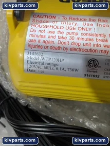 WTP120HP Electric Towable Inflator Pump – actual item, photo 5 of 6