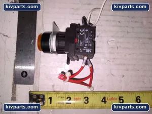 ABB 001-B Amber Pushbutton Operator – actual item, photo 3 of 4
