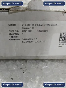 212.20.100 Econ Eriks Pressure Gauge – actual item, photo 2 of 5