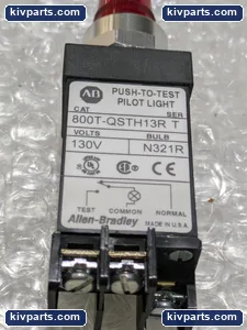Allen-Bradley 800T-QSTH13R Push-to-Test Pilot Light – actual item, photo 3 of 7