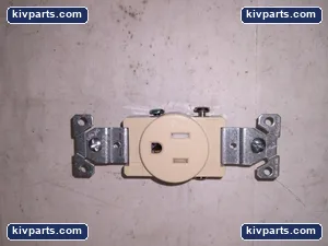 Cooper TR817V-BOX Ivory Single Receptacles – actual item, photo 3 of 6