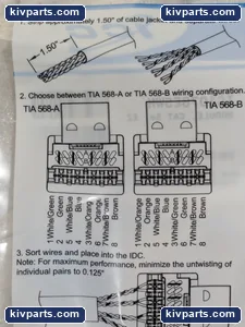 IC1078E5WH ICC Cat EZ Keystone Jack Module – actual item, photo 5 of 6