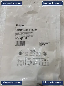 Eaton C22-DRL-XB-K10-120 Illuminated Pushbutton Actuator – actual item, photo 2 of 4