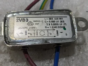 Corcom 2VB8 F7123 EMI RFI Line Filter