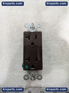 Hubbell HBL2182 Brown Duplex Receptacle – actual item, photo 8 of 9