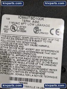 GE Fanuc IC660TSD100K Genius I/O Terminal – actual item, photo 5 of 6