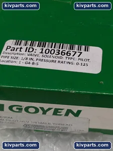 Goyen 10036677 RCA3DM Pilot Valve – actual item, photo 2 of 6