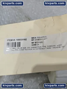 Banjo UV204FPFDBN Port Single Union Ball Valve – actual item, photo 2 of 5