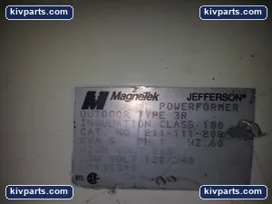 Magnetek 211-111-208 Jefferson Transformer – actual item, photo 3 of 4
