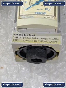 Festo MS4-LRB-1/4-D6-AS Regulator 529479 with Gauge – actual item, photo 2 of 4