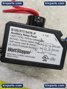 WATTSTOPPER S120/277/247E-P AUXILIARY RELAY PACK 120/277VAC 20AMP 1HP MOTOR LOAD – actual item, photo 2 of 5