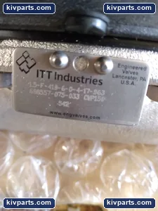 ITT 1.5-F-419 698557-075-033 Diaphragm Valve – actual item, photo 2 of 3