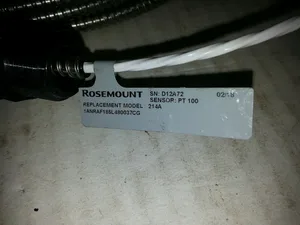 Rosemount PT100 RTD Temperature Sensor