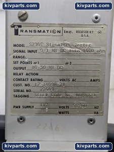 Transmation S230T Signal Converter – actual item, photo 2 of 6