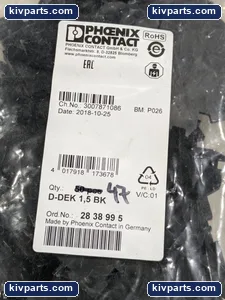 Phoenix Contact 2838995 End Cover Black Terminal Block – actual item, photo 2 of 4