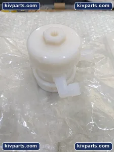 846 White Plastic 3-Port Inline Fluid Housing Hex Top Port Chemical Industrial – actual item, photo 2 of 4