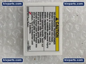 Cooper 1137710B01 Power Systems DV-P Transformer – actual item, photo 2 of 4