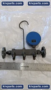 RITCHIE YELLOW JACKET MANIFOLD WITH PRESSURE GAUGE – actual item, photo 5 of 7