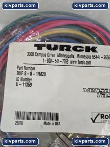 Turck 8-8-1/M20 BKF M16 Female Receptacle – actual item, photo 3 of 4